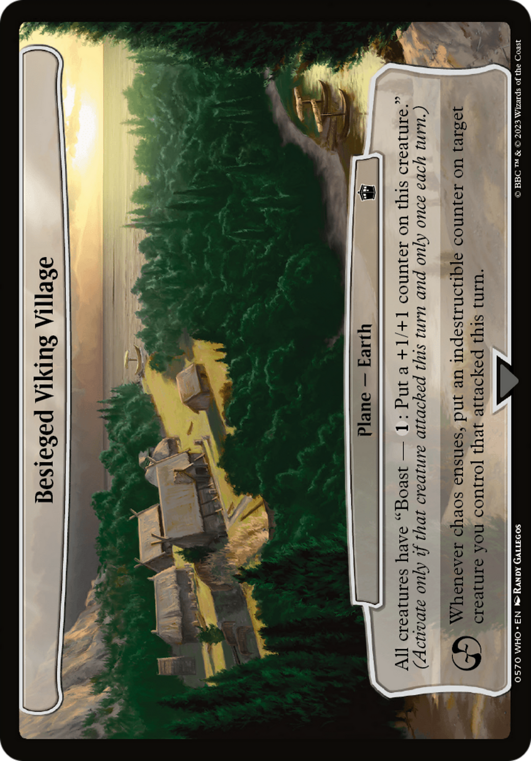 Besieged Viking Village (WHO-570) - Doctor Who - Premium MTG Single from Wizards of the Coast - Just $0.28! Shop now at Game Crave Tournament Store
