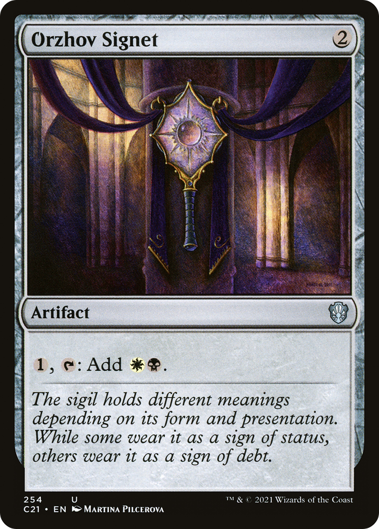 Orzhov Signet (C21-254) - Commander 2021 - Premium MTG Single from Wizards of the Coast - Just $0.08! Shop now at Game Crave Tournament Store