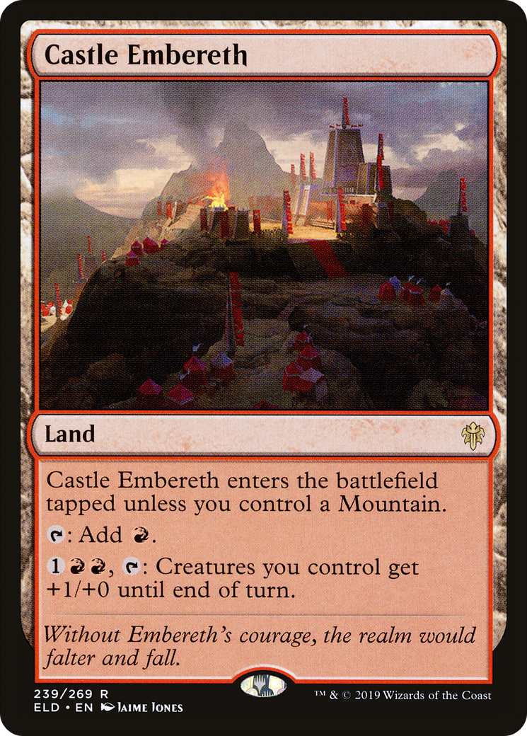 Castle Embereth (ELD-239) - Throne of Eldraine Foil - Premium MTG Single from Wizards of the Coast - Just $0.19! Shop now at Game Crave Tournament Store