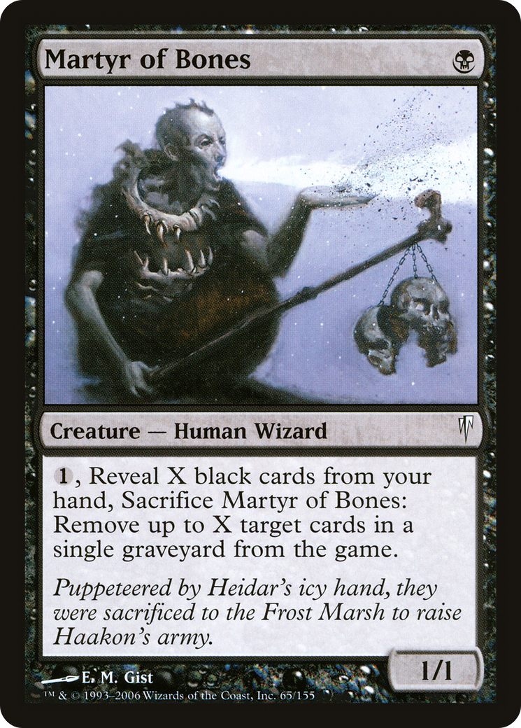 Martyr of Bones (CSP-065) - Coldsnap Foil - Premium MTG Single from Wizards of the Coast - Just $0.26! Shop now at Game Crave Tournament Store