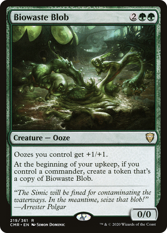 Biowaste Blob (CMR-219) - Commander Legends - Premium MTG Single from Wizards of the Coast - Just $0.25! Shop now at Game Crave Tournament Store