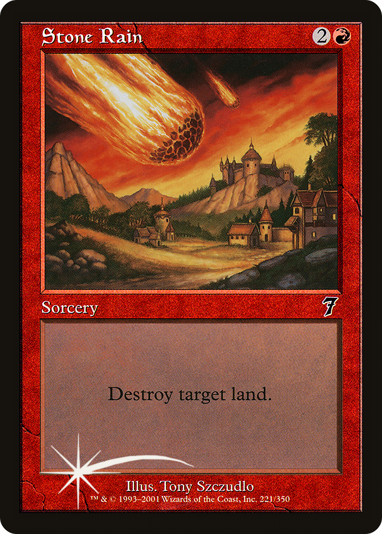 Stone Rain (7ED-221★) - Seventh Edition Foil - Premium MTG Single from Wizards of the Coast - Just $4.01! Shop now at Game Crave Tournament Store