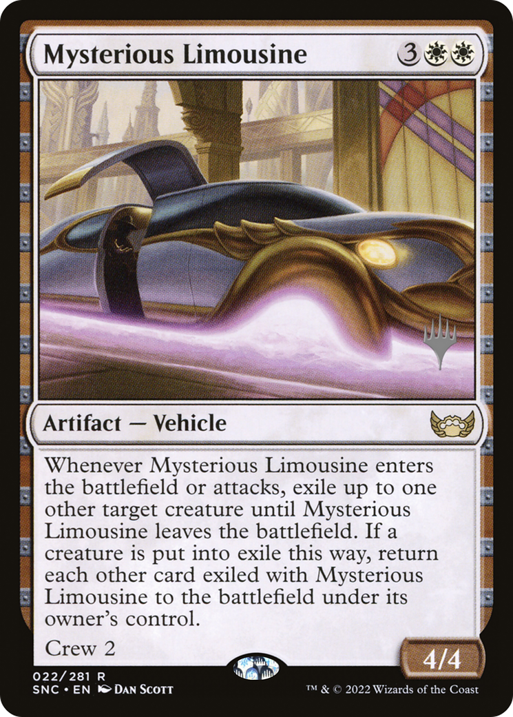 Mysterious Limousine (PSNC-22P) - Streets of New Capenna Promos Foil - Premium MTG Single from Wizards of the Coast - Just $0.34! Shop now at Game Crave Tournament Store