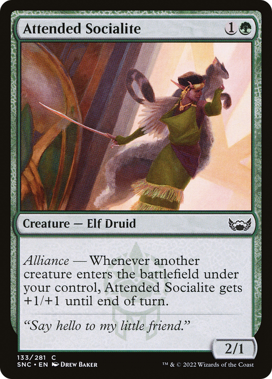 Attended Socialite (SNC-133) - Streets of New Capenna - Premium MTG Single from Wizards of the Coast - Just $0.08! Shop now at Game Crave Tournament Store