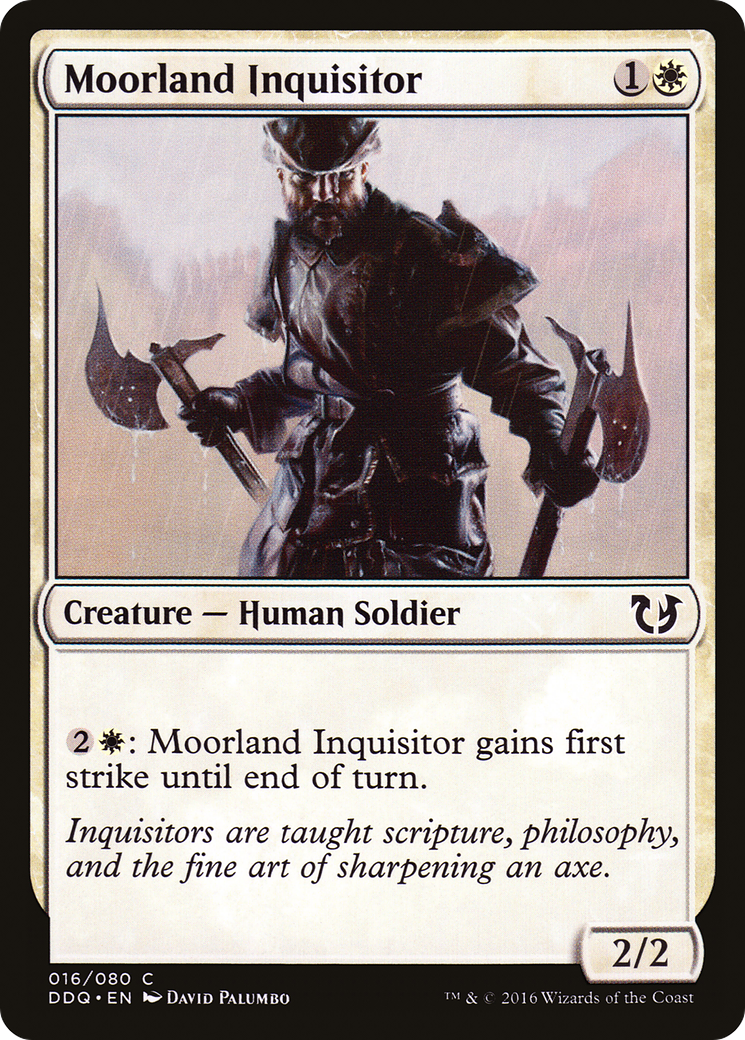 Moorland Inquisitor (DDQ-016) - Duel Decks: Blessed vs. Cursed - Premium MTG Single from Wizards of the Coast - Just $0.08! Shop now at Game Crave Tournament Store