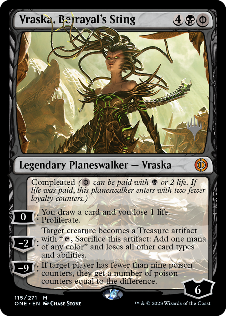 Vraska, Betrayal's Sting (PONE-115P) - Phyrexia: All Will Be One Promos - Premium MTG Single from Wizards of the Coast - Just $2.66! Shop now at Game Crave Tournament Store