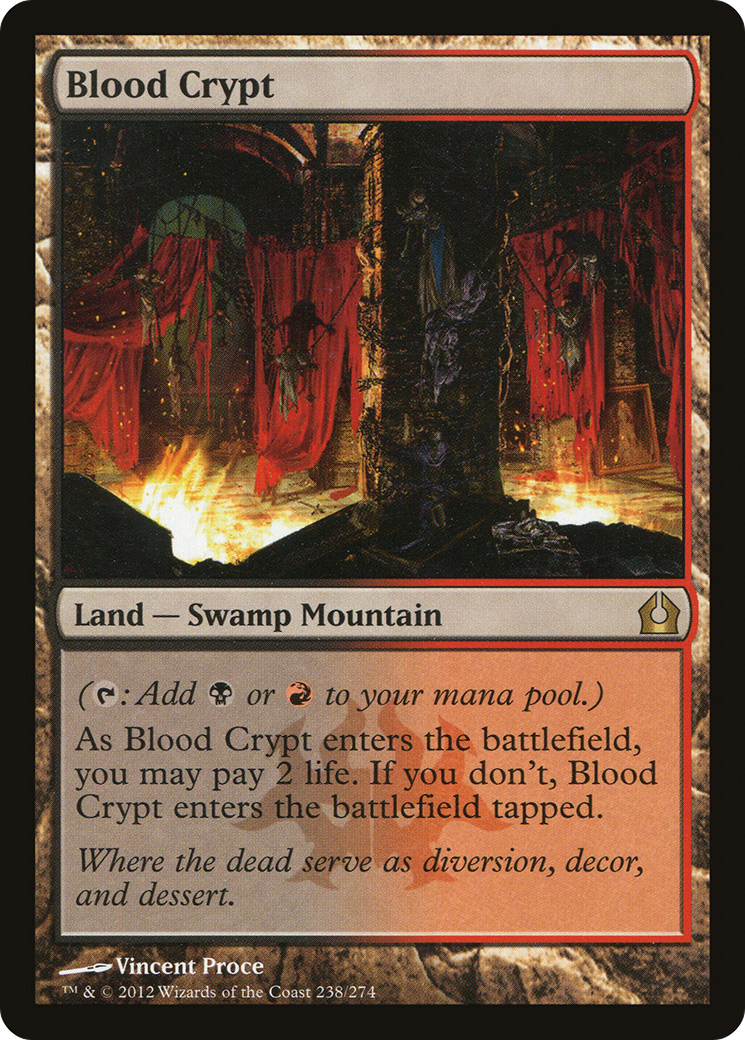 Blood Crypt (RTR-238) - Return to Ravnica - Premium MTG Single from Wizards of the Coast - Just $4! Shop now at Game Crave Tournament Store