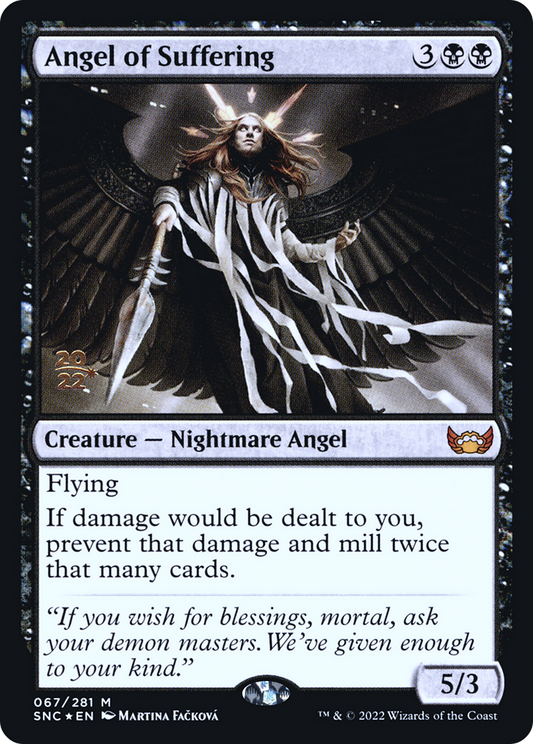 Angel of Suffering (PSNC-67S) - Streets of New Capenna Promos Foil - Premium MTG Single from Wizards of the Coast - Just $1.04! Shop now at Game Crave Tournament Store