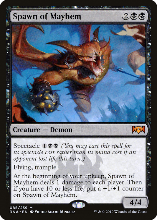 Spawn of Mayhem (RNA-085) - Ravnica Allegiance - Premium MTG Single from Wizards of the Coast - Just $0.17! Shop now at Game Crave Tournament Store
