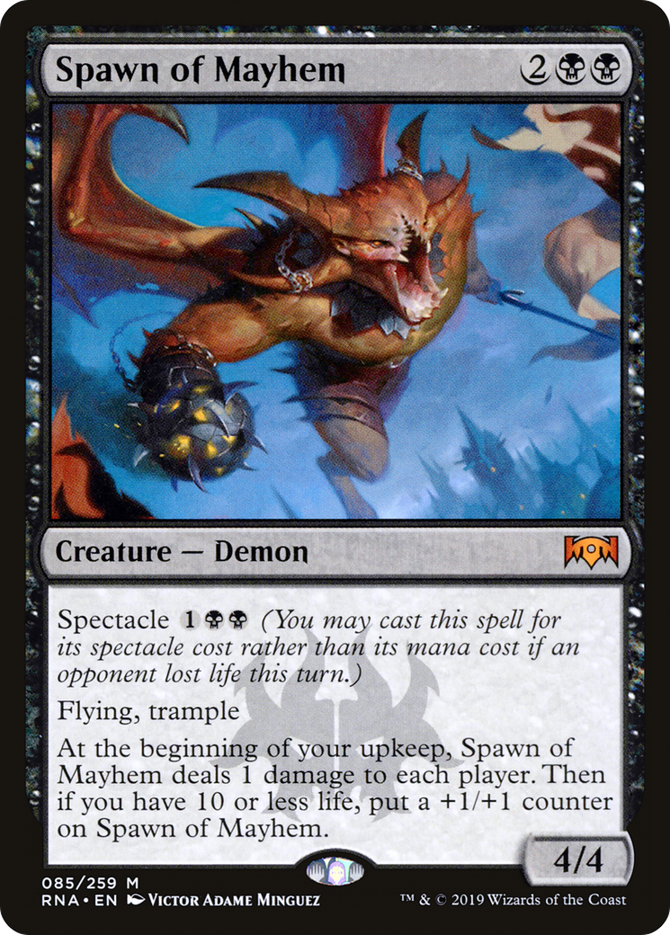 Spawn of Mayhem (RNA-085) - Ravnica Allegiance Foil - Premium MTG Single from Wizards of the Coast - Just $0.78! Shop now at Game Crave Tournament Store