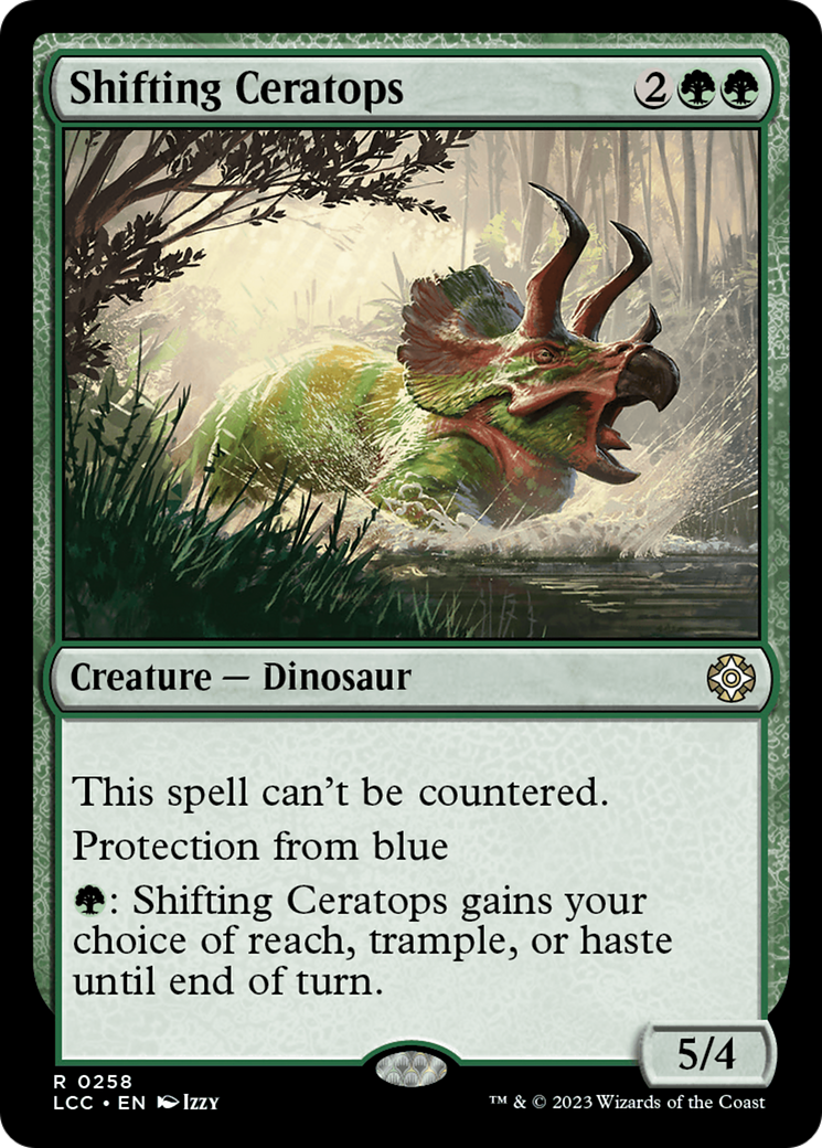 Shifting Ceratops (LCC-258) - The Lost Caverns of Ixalan Commander - Premium MTG Single from Wizards of the Coast - Just $0.08! Shop now at Game Crave Tournament Store