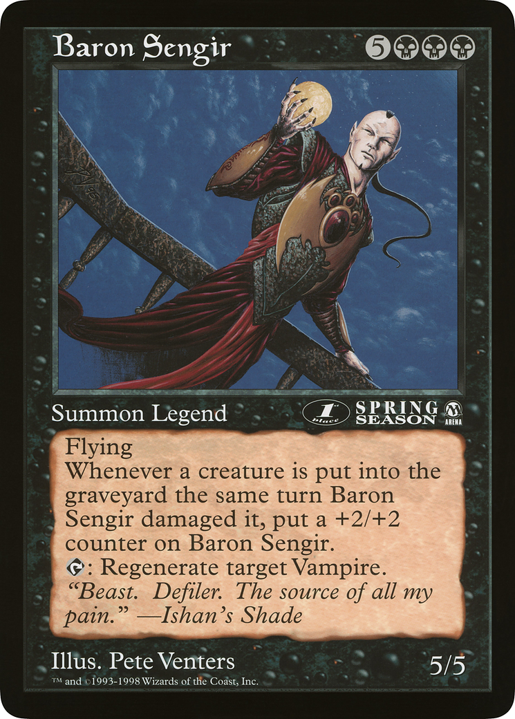 Baron Sengir (OLEP-037) - Oversized League Prizes - Premium MTG Single from Wizards of the Coast - Just $0! Shop now at Game Crave Tournament Store