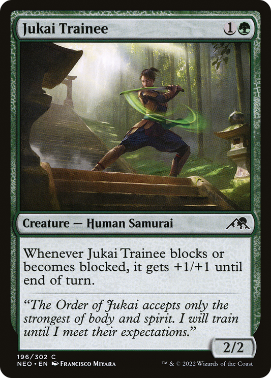 Jukai Trainee (NEO-196) - Kamigawa: Neon Dynasty - Premium MTG Single from Wizards of the Coast - Just $0.08! Shop now at Game Crave Tournament Store