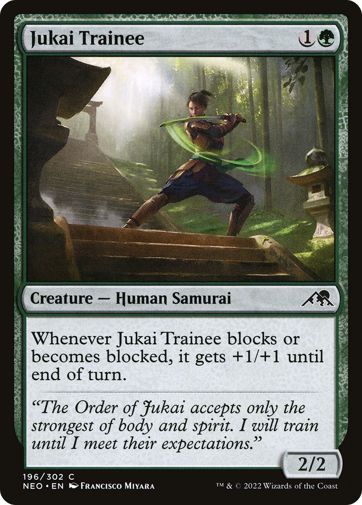 Jukai Trainee (NEO-196) - Kamigawa: Neon Dynasty Foil - Premium MTG Single from Wizards of the Coast - Just $0.08! Shop now at Game Crave Tournament Store