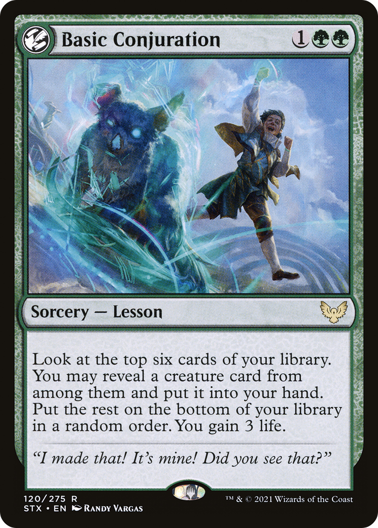 Basic Conjuration (STX-120) - Strixhaven: School of Mages: (lesson) - Premium MTG Single from Wizards of the Coast - Just $0.08! Shop now at Game Crave Tournament Store