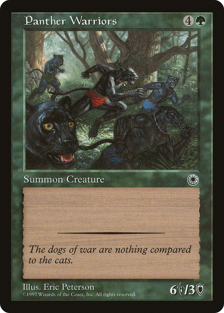 Panther Warriors (POR-180) - Portal - Premium MTG Single from Wizards of the Coast - Just $0.08! Shop now at Game Crave Tournament Store