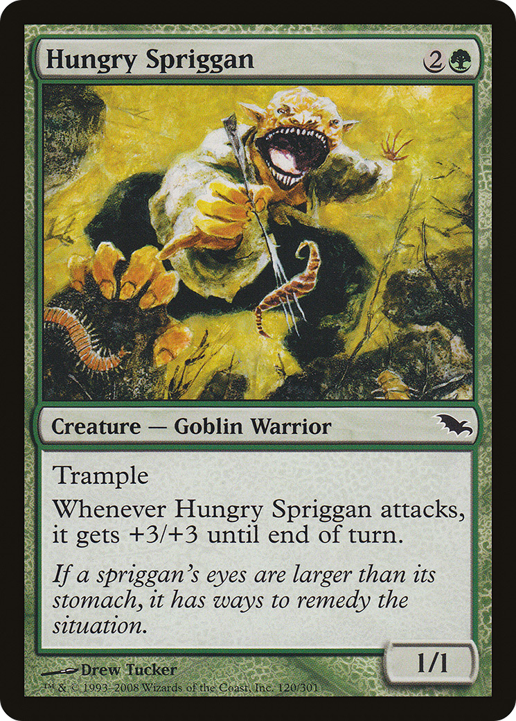 Hungry Spriggan (SHM-120) - Shadowmoor Foil - Premium MTG Single from Wizards of the Coast - Just $0.13! Shop now at Game Crave Tournament Store