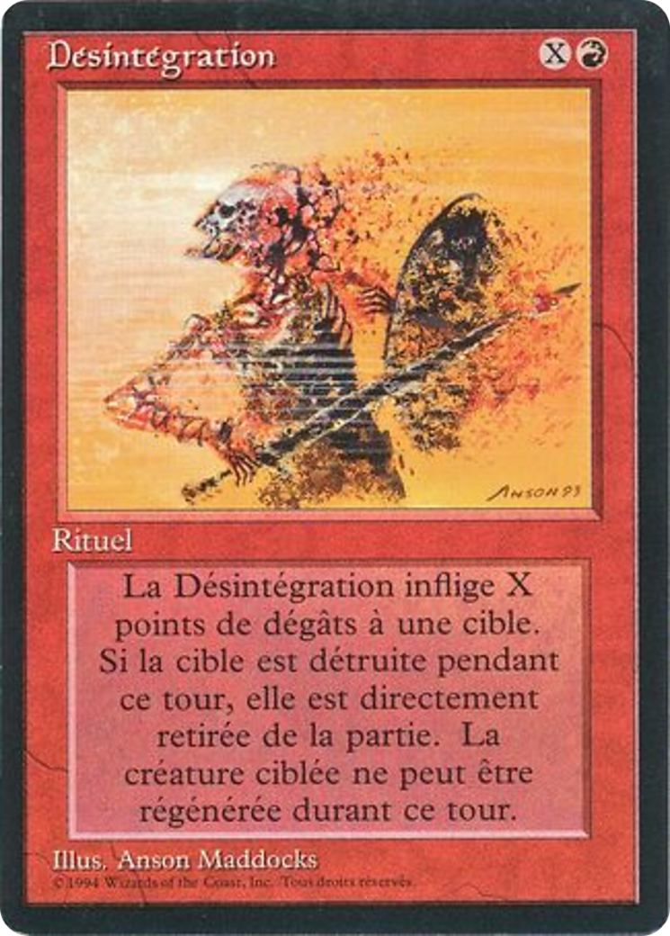 Disintegrate (FBB-142) - Foreign Black Border - Premium MTG Single from Wizards of the Coast - Just $0.60! Shop now at Game Crave Tournament Store