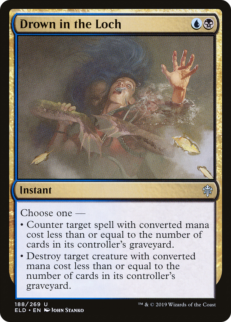 Drown in the Loch (ELD-188) - Throne of Eldraine - Premium MTG Single from Wizards of the Coast - Just $0.66! Shop now at Game Crave Tournament Store