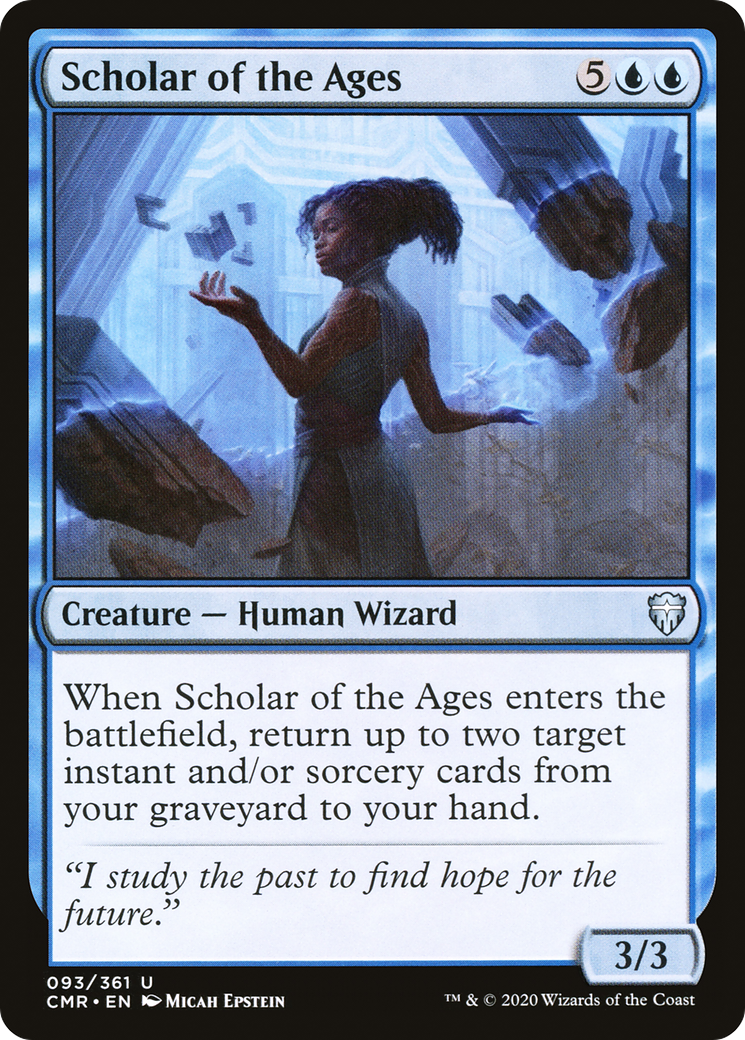 Scholar of the Ages (CMR-093) - Commander Legends Foil - Premium MTG Single from Wizards of the Coast - Just $0.25! Shop now at Game Crave Tournament Store