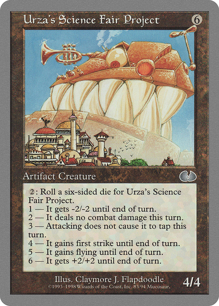 Urza's Science Fair Project (UGL-083) - Unglued - Premium MTG Single from Wizards of the Coast - Just $0.38! Shop now at Game Crave Tournament Store