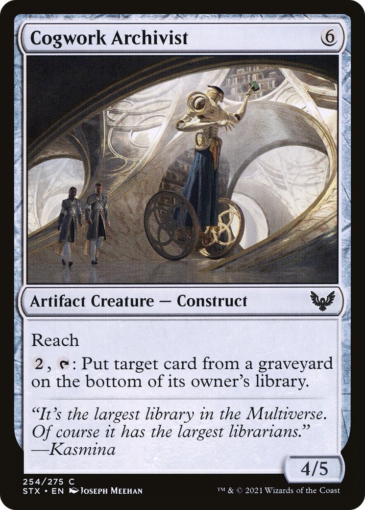 Cogwork Archivist (STX-254) - Strixhaven: School of Mages Foil - Premium MTG Single from Wizards of the Coast - Just $0.25! Shop now at Game Crave Tournament Store