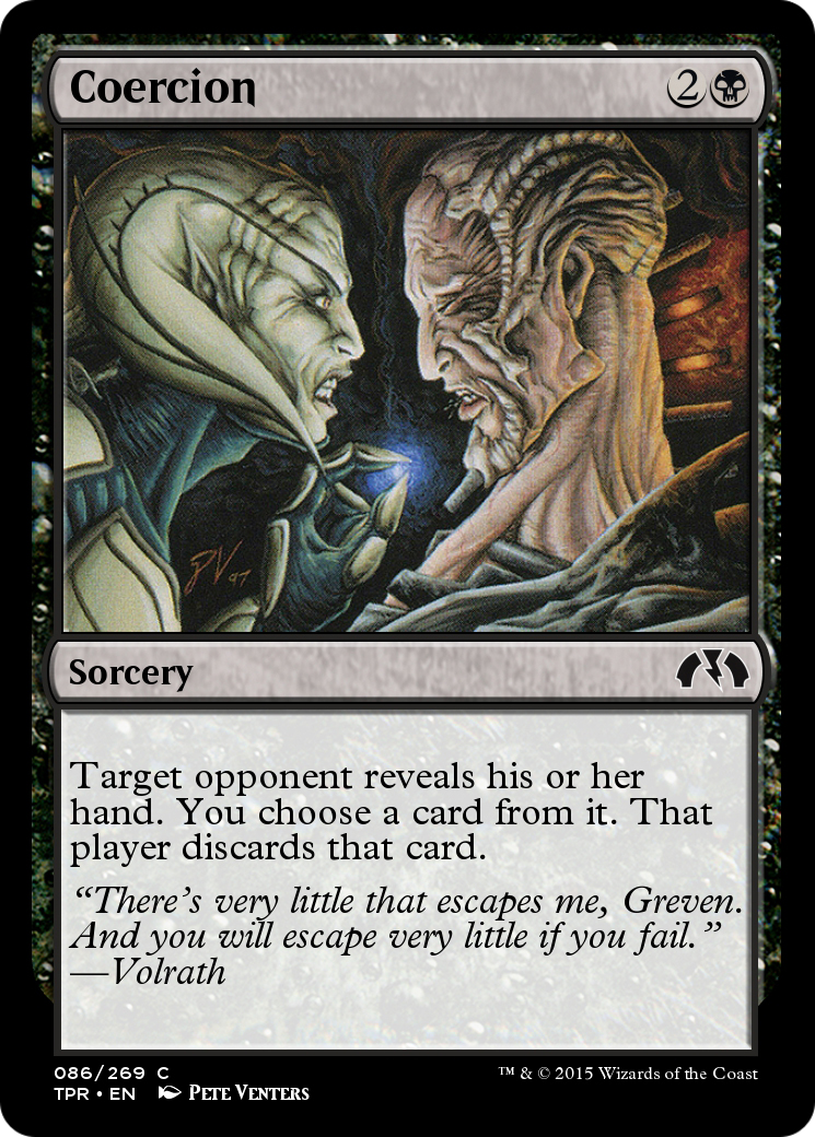 Coercion (TPR-086) - Tempest Remastered Foil - Premium MTG Single from Wizards of the Coast - Just $0! Shop now at Game Crave Tournament Store