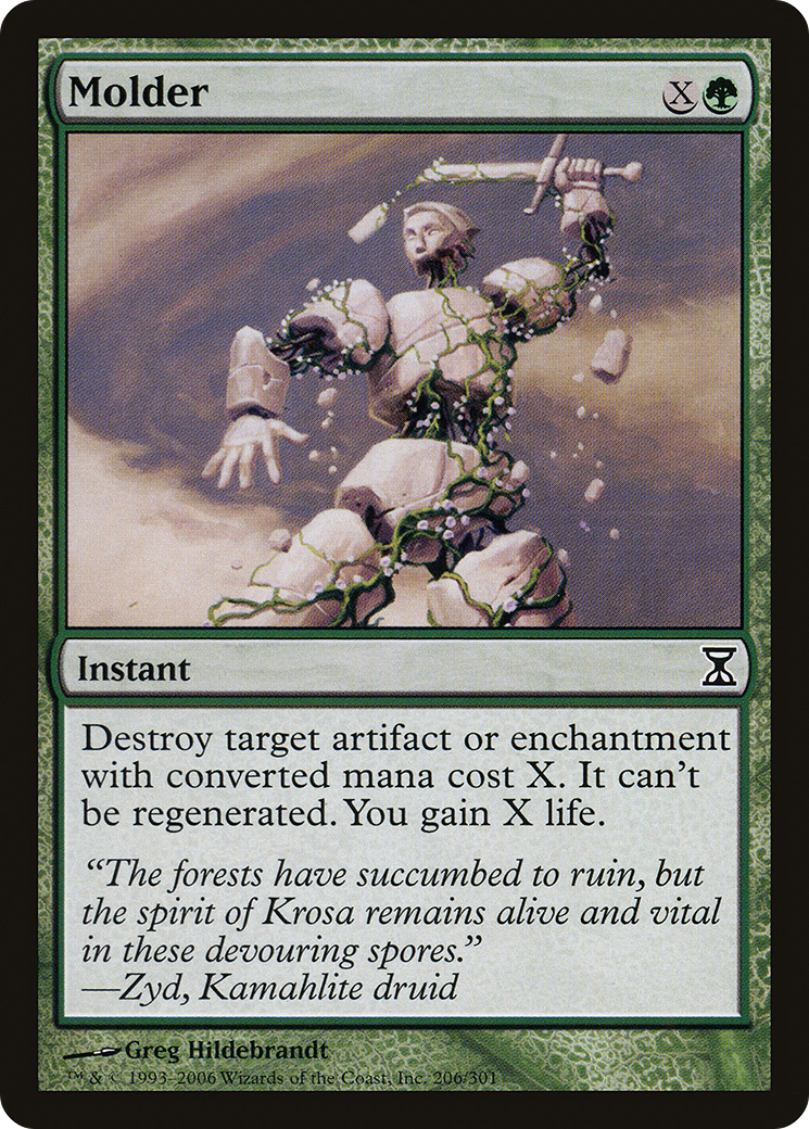 Molder (TSP-206) - Time Spiral - Premium MTG Single from Wizards of the Coast - Just $0.25! Shop now at Game Crave Tournament Store