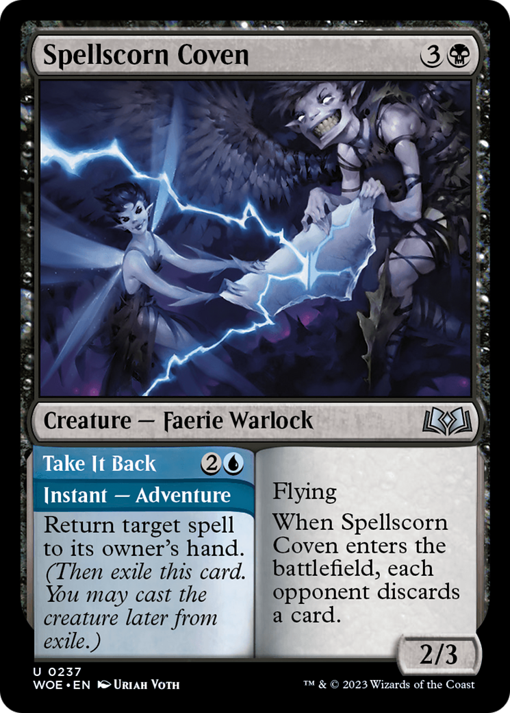 Spellscorn Coven // Take It Back (WOE-237) - Wilds of Eldraine - Premium MTG Single from Wizards of the Coast - Just $0.08! Shop now at Game Crave Tournament Store