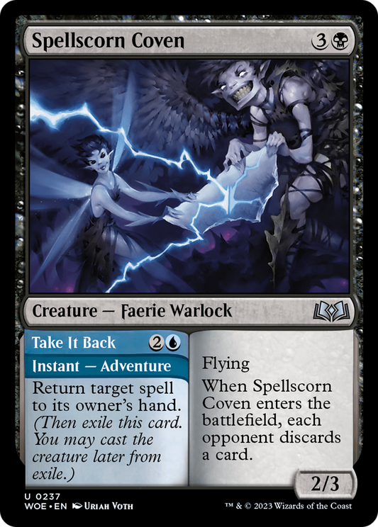 Spellscorn Coven // Take It Back (WOE-237) - Wilds of Eldraine Foil - Premium MTG Single from Wizards of the Coast - Just $0.08! Shop now at Game Crave Tournament Store