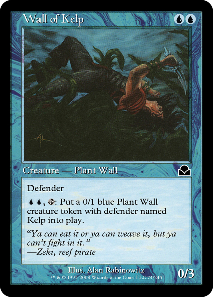 Wall of Kelp (ME2-074) - Masters Edition II - Premium MTG Single from Wizards of the Coast - Just $0! Shop now at Game Crave Tournament Store