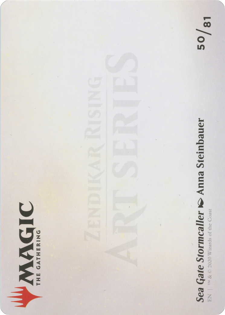 Sea Gate Stormcaller // Sea Gate Stormcaller (AZNR-050) - Zendikar Rising Art Series (Borderless) - Premium MTG Single from Wizards of the Coast - Just $0! Shop now at Game Crave Tournament Store