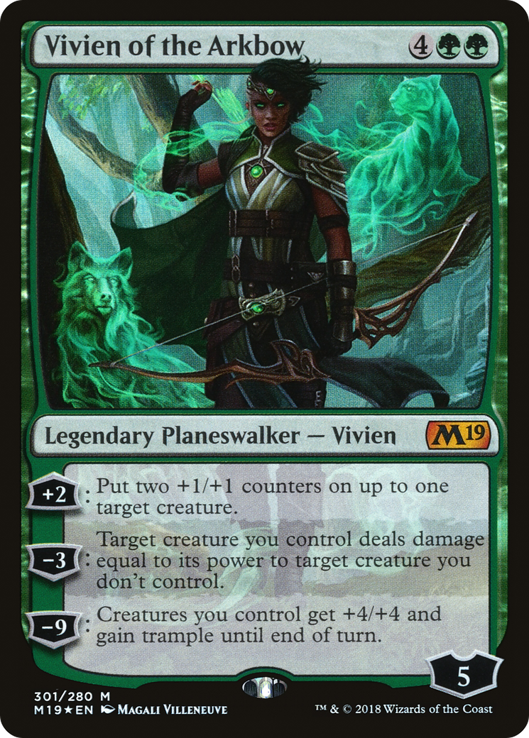 Vivien of the Arkbow (M19-301) - Core Set 2019 Foil - Premium MTG Single from Wizards of the Coast - Just $1.46! Shop now at Game Crave Tournament Store