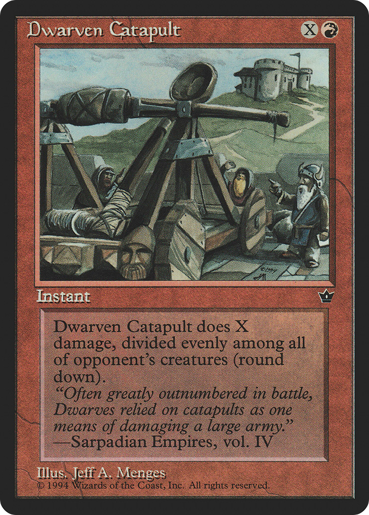 Dwarven Catapult (FEM-051) - Fallen Empires - Premium MTG Single from Wizards of the Coast - Just $0.08! Shop now at Game Crave Tournament Store