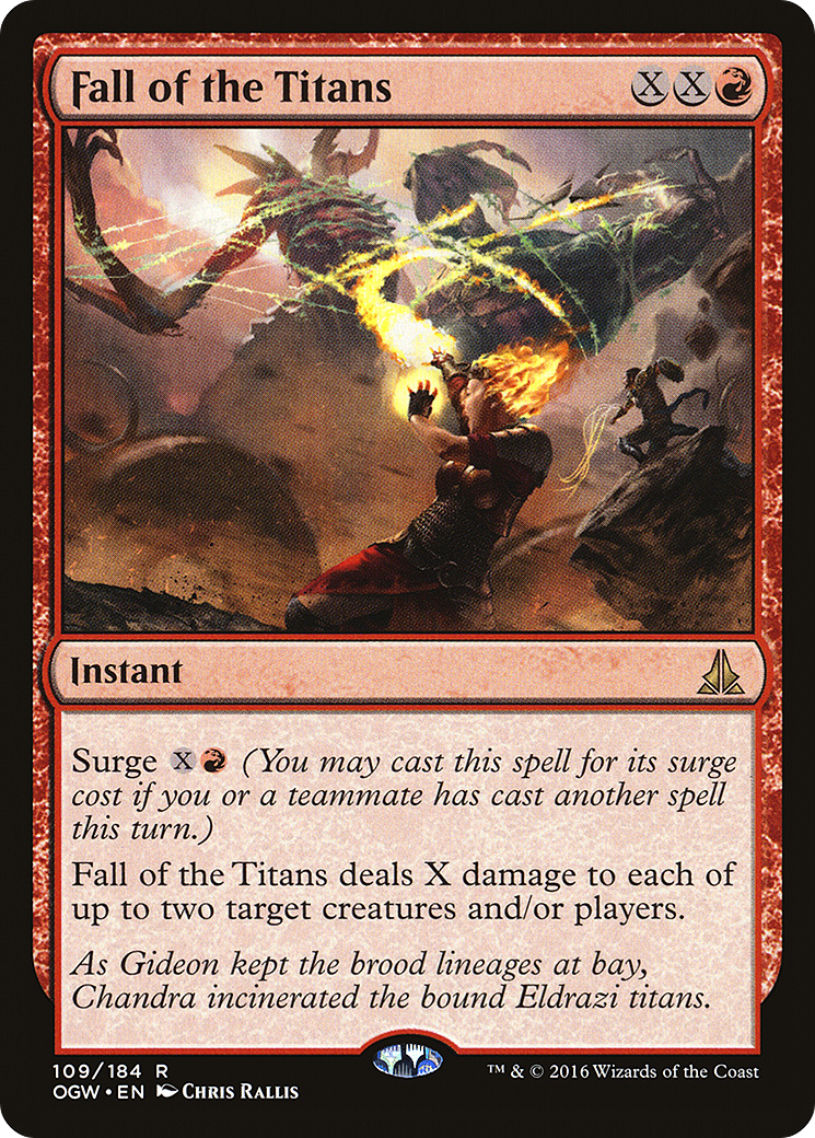 Fall of the Titans (OGW-109) - Oath of the Gatewatch - Premium MTG Single from Wizards of the Coast - Just $0.08! Shop now at Game Crave Tournament Store