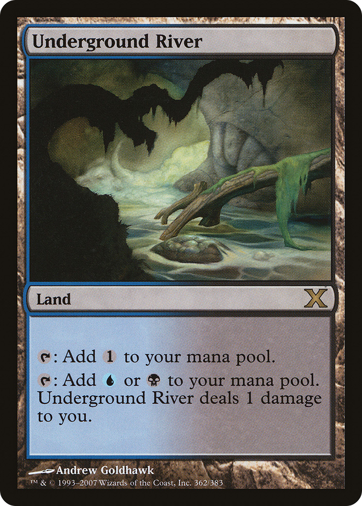 Underground River (10E-362) - Tenth Edition Foil - Premium MTG Single from Wizards of the Coast - Just $8.48! Shop now at Game Crave Tournament Store