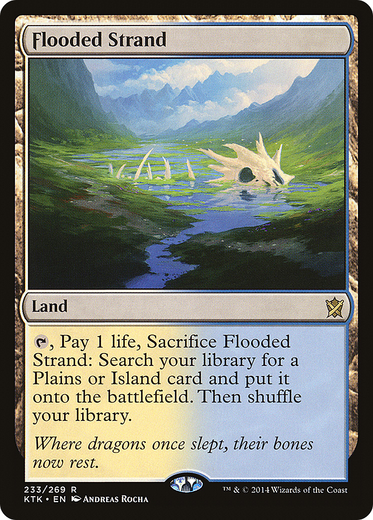 Flooded Strand (KTK-233) - Khans of Tarkir - Premium MTG Single from Wizards of the Coast - Just $3.02! Shop now at Game Crave Tournament Store