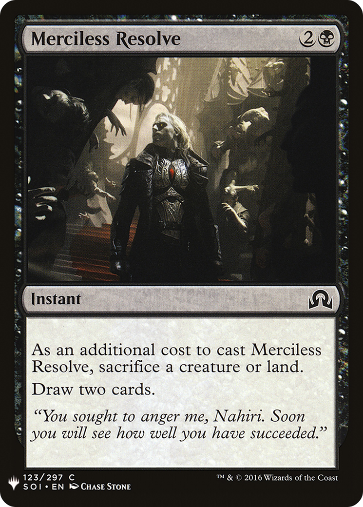 Merciless Resolve (MB1-710) - Mystery Booster - Premium MTG Single from Wizards of the Coast - Just $0.08! Shop now at Game Crave Tournament Store