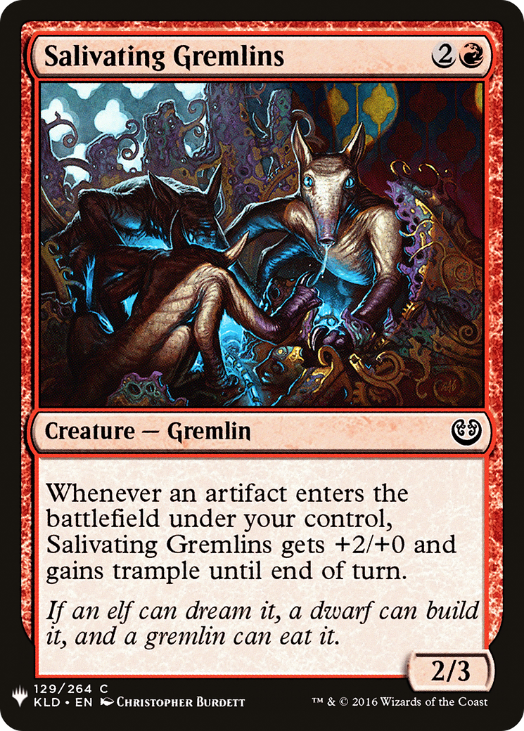 Salivating Gremlins (MB1-1049) - Mystery Booster - Premium MTG Single from Wizards of the Coast - Just $0.08! Shop now at Game Crave Tournament Store