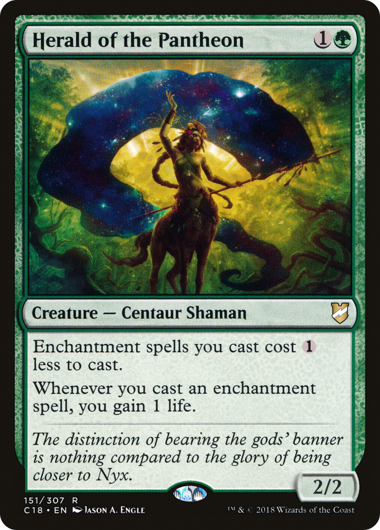 Herald of the Pantheon (C18-151) - Commander 2018 - Premium MTG Single from Wizards of the Coast - Just $0.40! Shop now at Game Crave Tournament Store