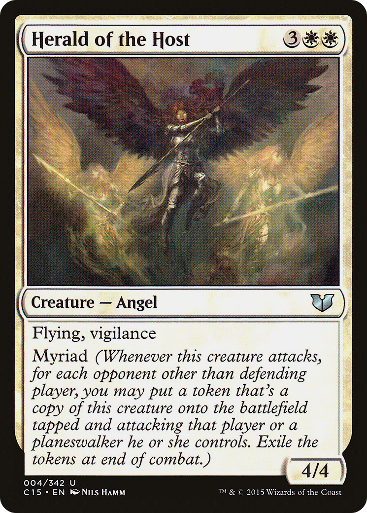 Herald of the Host (C15-004) - Commander 2015 - Premium MTG Single from Wizards of the Coast - Just $0.13! Shop now at Game Crave Tournament Store