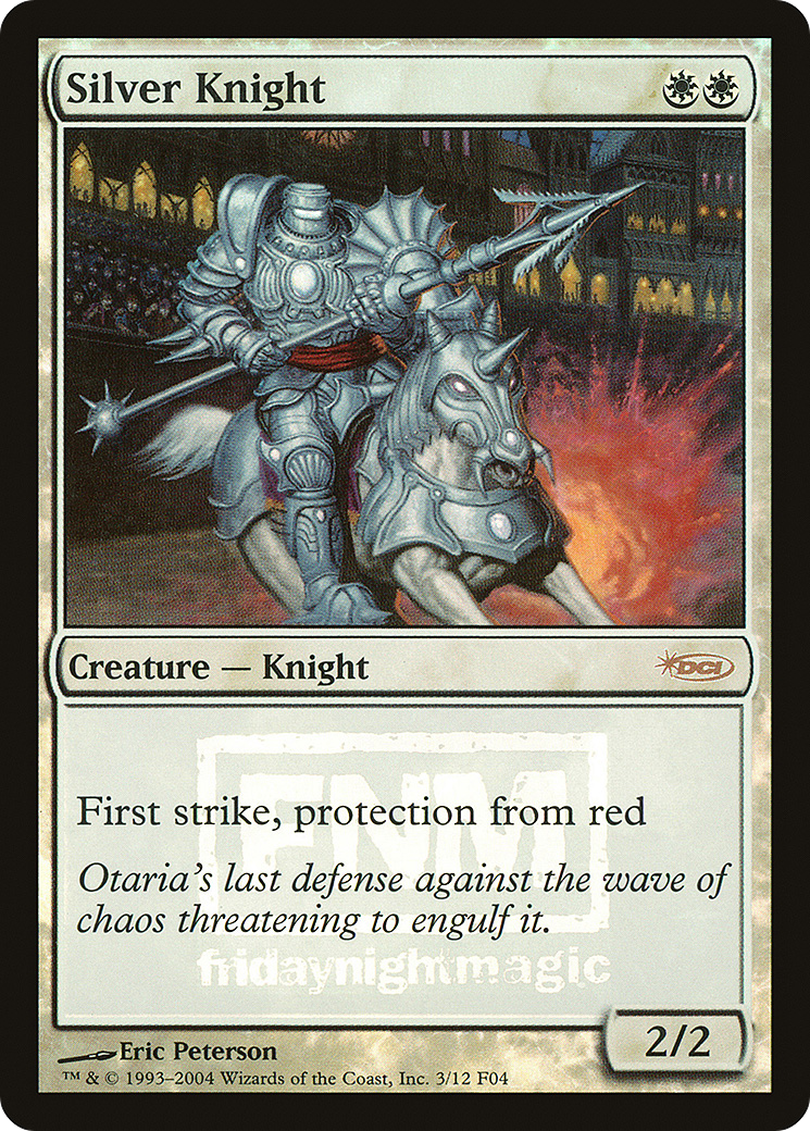 Silver Knight (F04-003) - Friday Night Magic 2004 Foil - Premium MTG Single from Wizards of the Coast - Just $1.76! Shop now at Game Crave Tournament Store