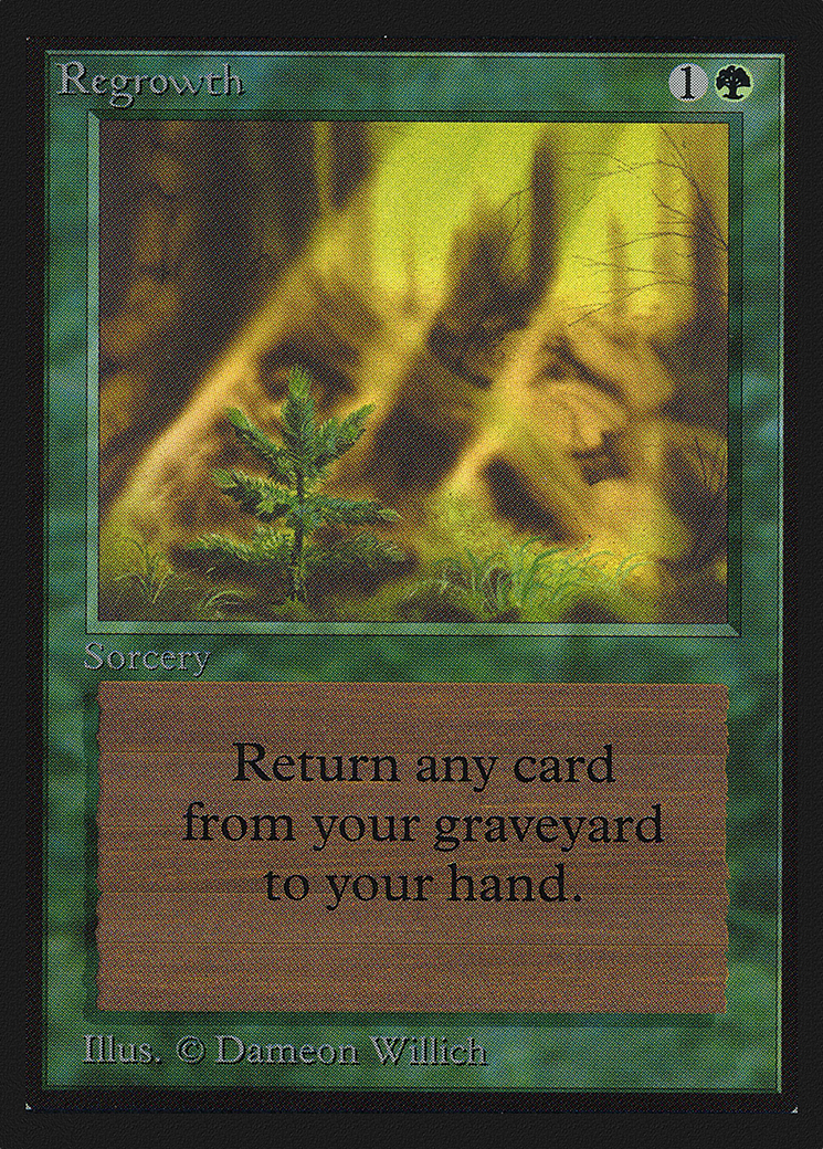 Regrowth (CEI-215) - Intl. Collectors' Edition - Premium MTG Single from Wizards of the Coast - Just $4.08! Shop now at Game Crave Tournament Store