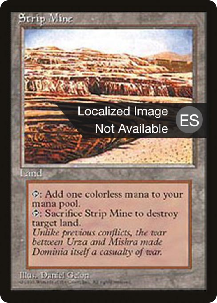 Strip Mine (4BB-363) - Fourth Edition Foreign Black Border - Premium MTG Single from Wizards of the Coast - Just $10.87! Shop now at Game Crave Tournament Store