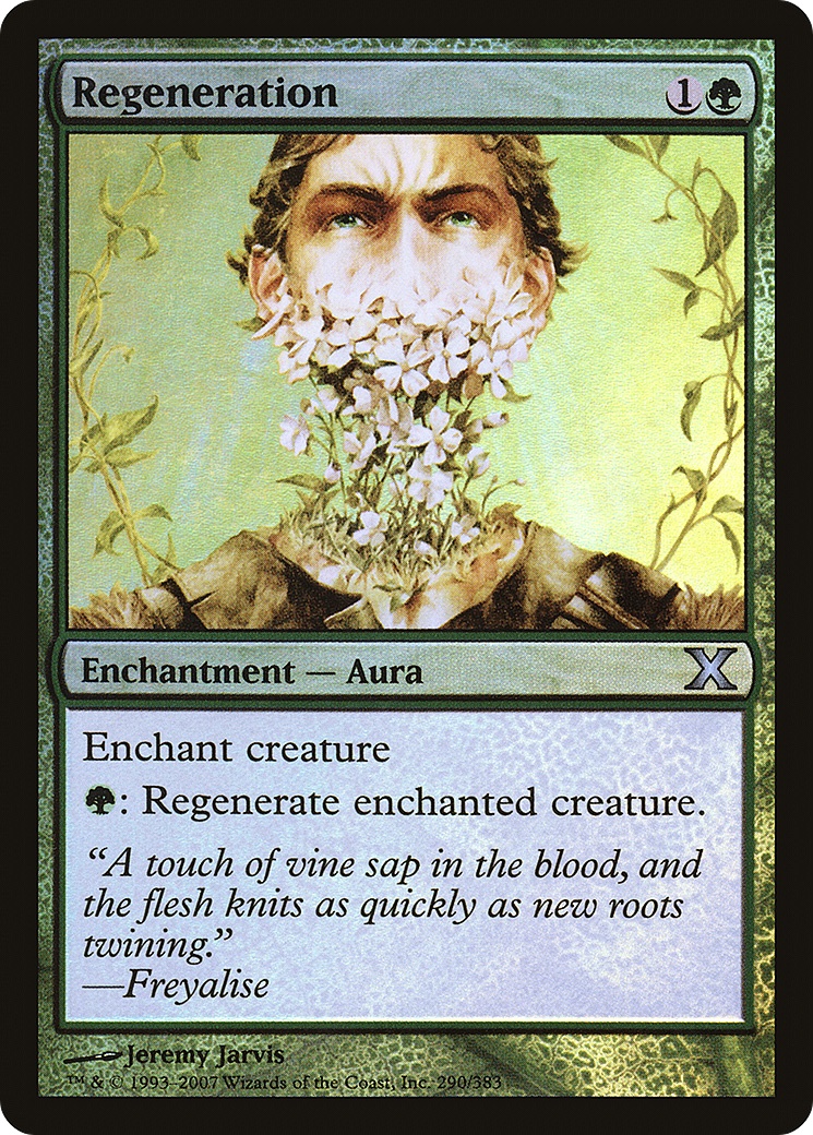 Regeneration (10E-290★) - Tenth Edition Foil - Premium MTG Single from Wizards of the Coast - Just $0.42! Shop now at Game Crave Tournament Store