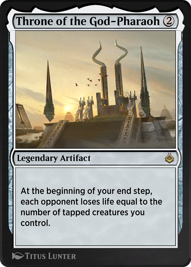 Throne of the God-Pharaoh (AKR-281) - Amonkhet Remastered - Premium MTG Single from Wizards of the Coast - Just $0! Shop now at Game Crave Tournament Store