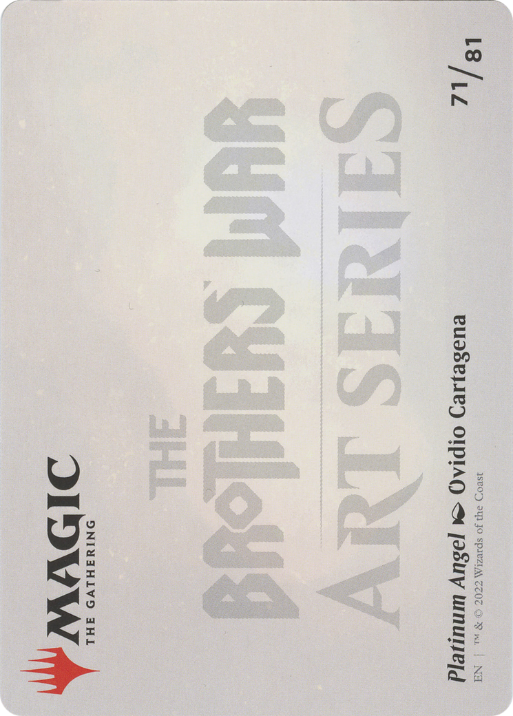 Platinum Angel // Platinum Angel (ABRO-071) - The Brothers' War Art Series (Borderless) - Premium MTG Single from Wizards of the Coast - Just $0! Shop now at Game Crave Tournament Store