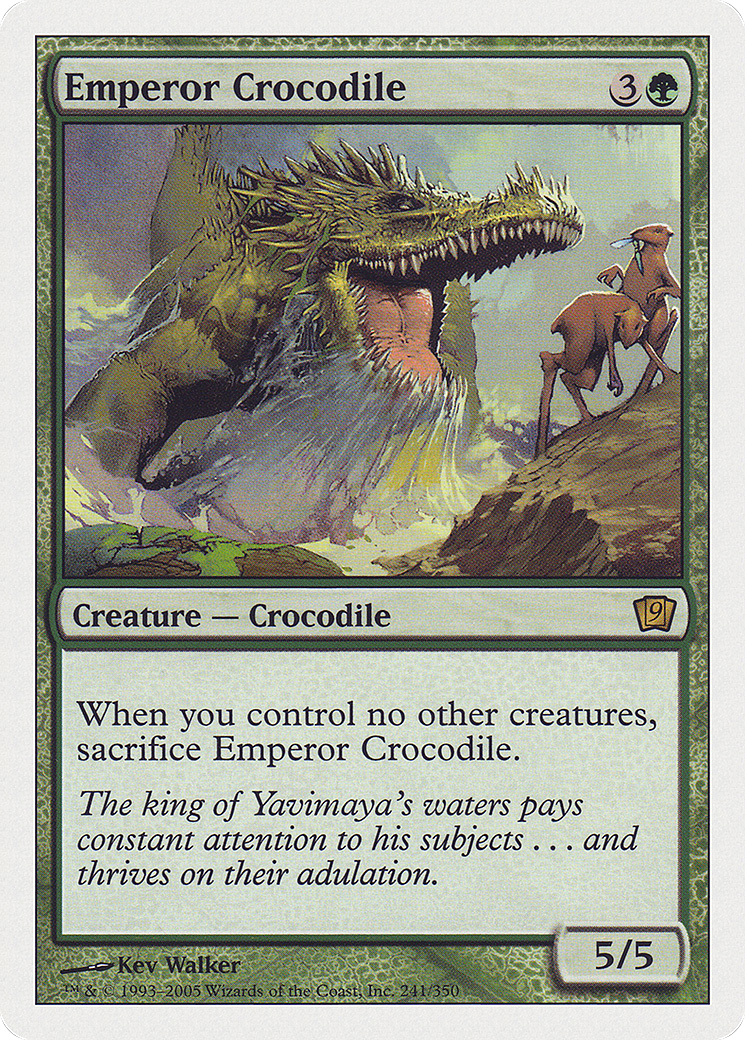 Emperor Crocodile (9ED-241) - Ninth Edition - Premium MTG Single from Wizards of the Coast - Just $0.08! Shop now at Game Crave Tournament Store