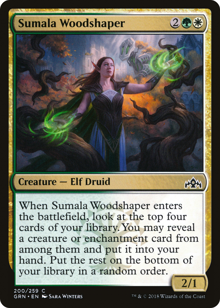 Sumala Woodshaper (GRN-200) - Guilds of Ravnica - Premium MTG Single from Wizards of the Coast - Just $0.08! Shop now at Game Crave Tournament Store