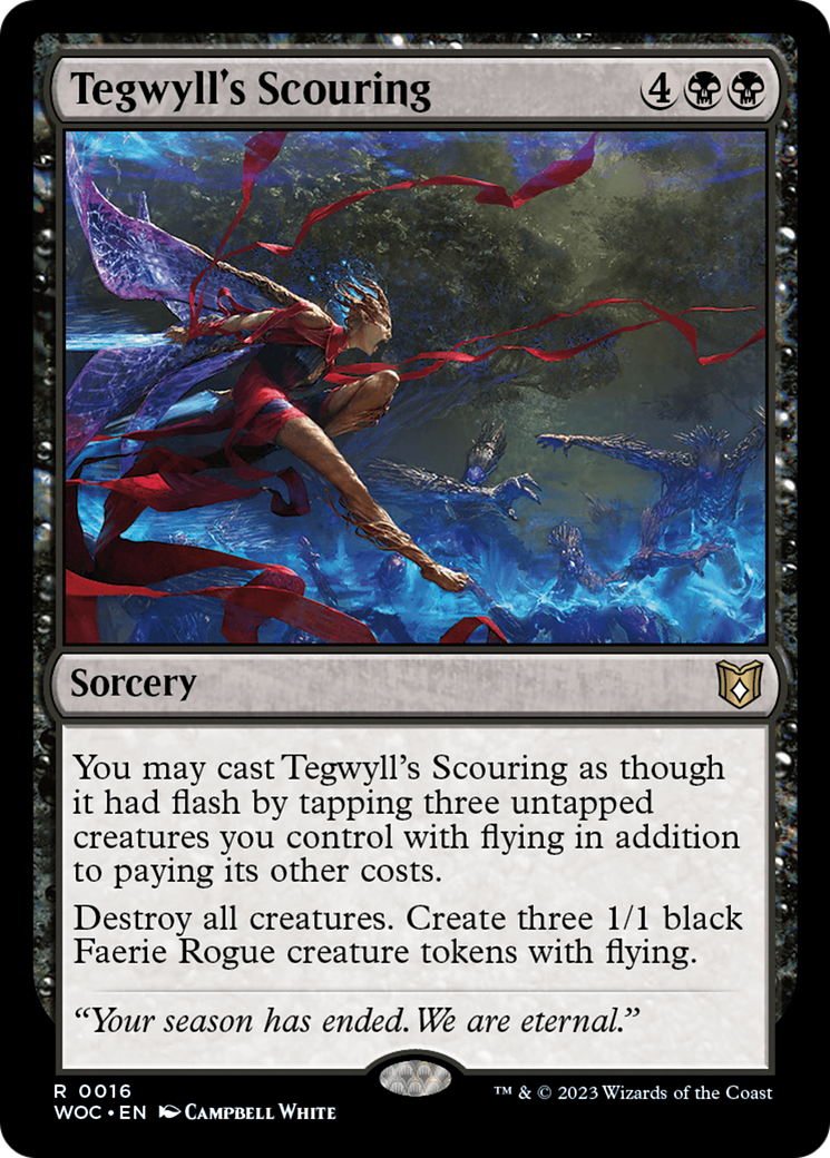 Tegwyll's Scouring (WOC-016) - Wilds of Eldraine Commander - Premium MTG Single from Wizards of the Coast - Just $0.09! Shop now at Game Crave Tournament Store